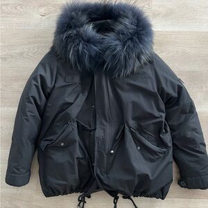 Womens Jacket with Faux Fur